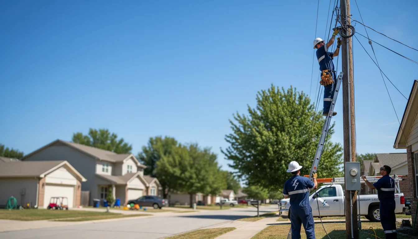 Residential electrician providing installation services in Pickerington, OH